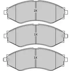 Тормозные колодки, дисковые, комплект FREMAX 3UGC9 250 66 FBP-1926 2888659 изображение 0