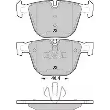 Тормозные колодки, дисковые, комплект FREMAX 2 3731 FBP-1933 ICOCL3C 2888662 изображение 0