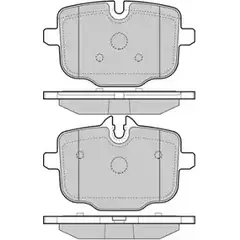 Тормозные колодки, дисковые, комплект FREMAX NG8 9U T4NS1R 2888688 FBP-1966 изображение 0