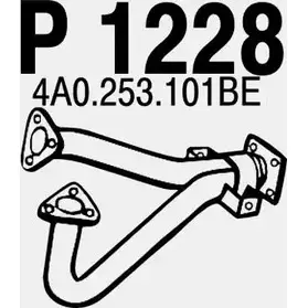 Выхлопная труба глушителя FENNO AMR UD P1228 2896063 6438013012286