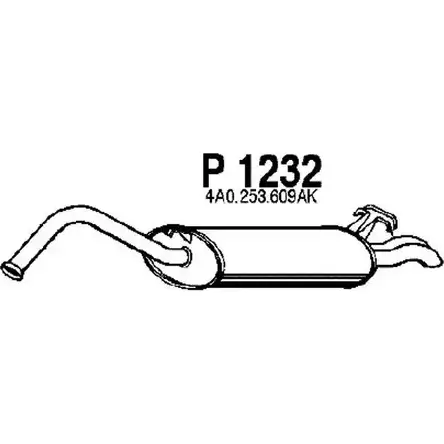Глушитель FENNO 2896066 FI EY2 6438013012323 P1232