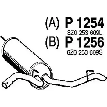 Глушитель FENNO P1254 2896083 K5MQM EM 6438013012545