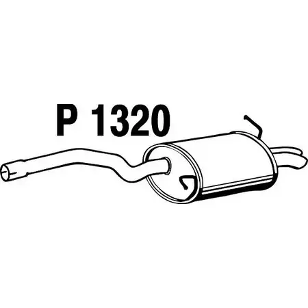 Глушитель FENNO 6438013013207 P1320 VMT 4WJ6 2896142 изображение 0