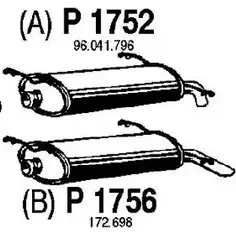 Глушитель FENNO L T3K4U 2896464 P1752 6438013017526 изображение 0