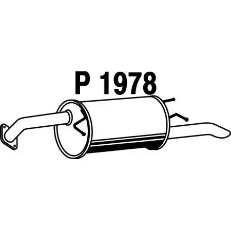 Глушитель FENNO 6438013019780 P1978 QVM ZUW 2896684 изображение 0