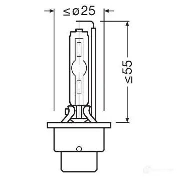 Лампа ксеноновая D2S COOL BLUE INTENSE NEXT 35 Вт 12 В 6200K OSRAM 66240CBNHCB N D93P 1438012879 изображение 1