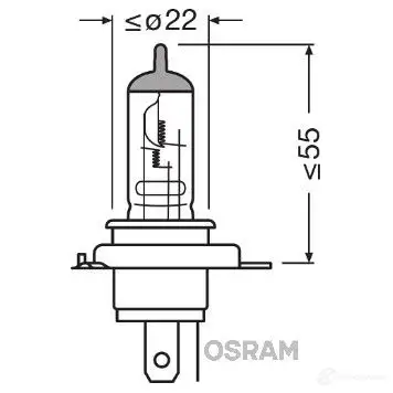 Лампа OSRAM 64185NR5 VTZ5Z6 811281 H S1 - Изображение 1