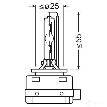 Лампа ксеноновая D1S PK32D-2 35 Вт 85 В 4200K OSRAM 1437683942 661401SCB B C0022E изображение 1