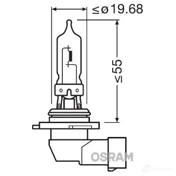 Лампа галогеновая HB3 NIGHT BREAKER LASER +150% 60 Вт 12 В 4000K OSRAM OL8GZN 9005NL 1424279868 H B3 - Изображение 1