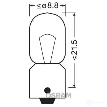 Лампа T5W ORIGINAL 5 Вт 12 В OSRAM 4008321095756 810079 3860 G4D FQVT изображение 4