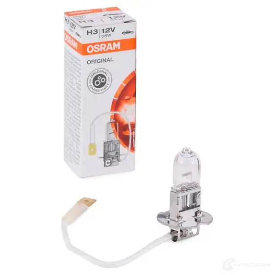 Лампа галогеновая H3 ORIGINAL 55 Вт 12 В OSRAM 64151 16 CK3Q 811027 4008321775597 изображение 1