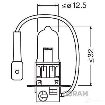 Лампа галогеновая H3 ORIGINAL 55 Вт 12 В OSRAM 64151 16 CK3Q 811027 4008321775597 изображение 4