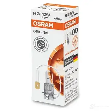 Лампа галогеновая H3 ORIGINAL 55 Вт 12 В OSRAM 64151 16 CK3Q 811027 4008321775597 изображение 6