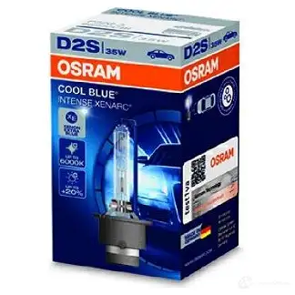Лампа ксеноновая D2S COOL BLUE INTENSE 35 Вт 12 В 5000K OSRAM D2 S 812450 YE29RS 66240CBI изображение 6