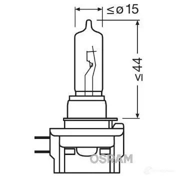 Лампа галогеновая H9 ORIGINAL 65 Вт 12 В OSRAM H9 B I3RENG 812178 64243 - Изображение 1