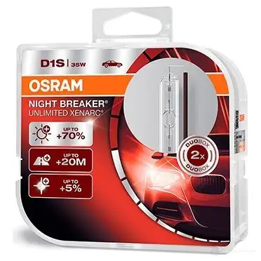 Лампа ксеноновая D1S NIGHT BREAKER UNLIMITED 35 Вт 12 В 4350K OSRAM S5IGML W 1439691859 66140XNBDUOBOX
