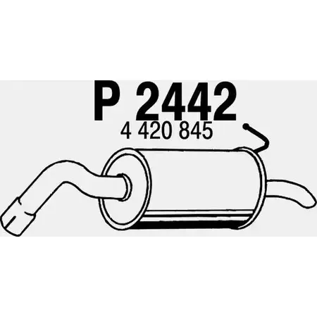 Глушитель FENNO 2897088 6438013024425 P2442 X J1S9Q изображение 0