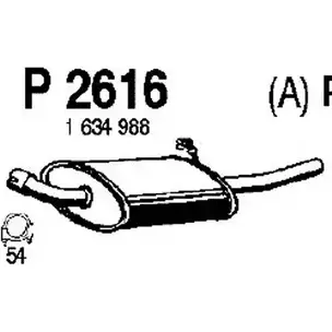 Глушитель FENNO P2616 6438013026160 2897211 EN QXX6A изображение 0