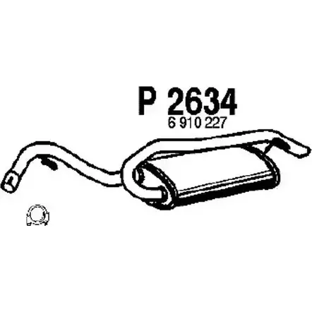 Глушитель FENNO 6438013026344 P2634 2897221 WEFQG HC изображение 0