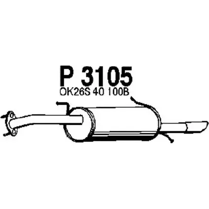 Глушитель FENNO 2897672 6438013031058 PLWK QE3 P3105 изображение 0