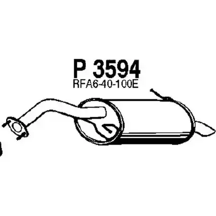 Глушитель FENNO 2897979 P3594 DJXNG GL 6438013035940