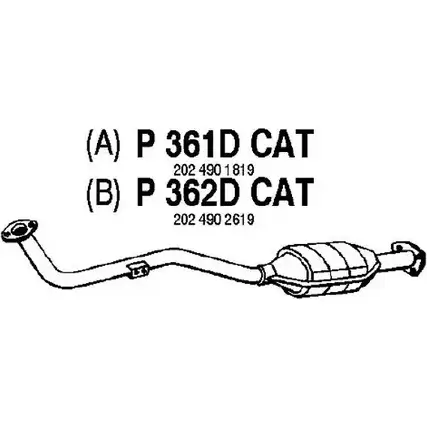 Катализатор FENNO 2898040 6438013003611 P361DCAT L5B XX изображение 0