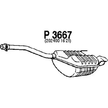 Глушитель FENNO P3667 AN6F 6 2898071 6438013036671 изображение 0