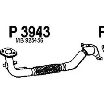 Выхлопная труба глушителя FENNO P3943 6438013039436 X1Z 2S 2898317 изображение 0