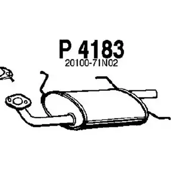Глушитель FENNO P4183 2898547 W9E 78 6438013041835
