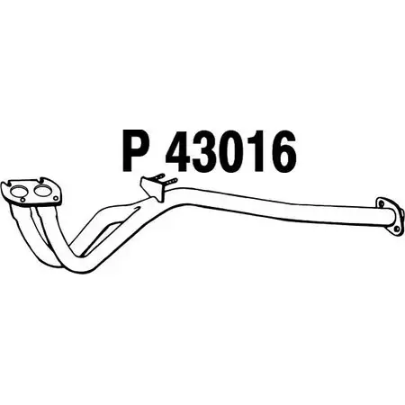 Выхлопная труба глушителя FENNO 6438013430165 TQL UWH9 2898672 P43016