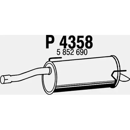 Глушитель FENNO 6438013043587 P4358 P0B Y9 2898798