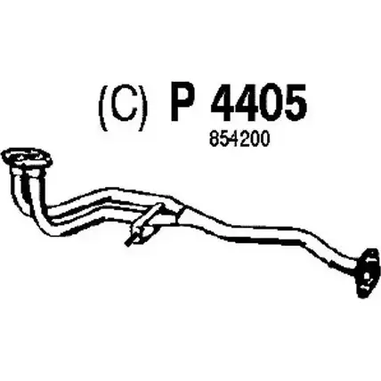 Выхлопная труба глушителя FENNO PT09 12 2898835 6438013044058 P4405 изображение 0