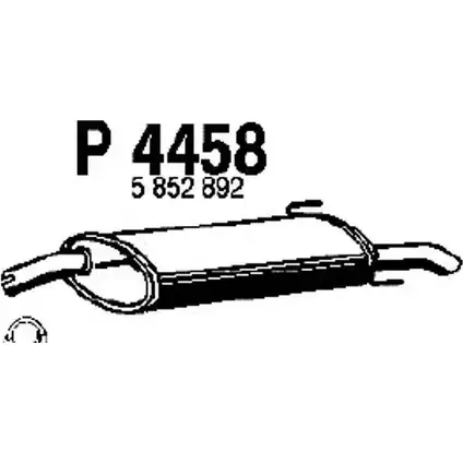 Глушитель FENNO P4458 2898889 6438013044584 DC O6L изображение 0