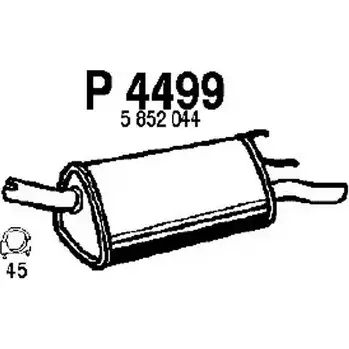 Глушитель FENNO 6438013044997 P4499 2898919 4N 7VD изображение 0