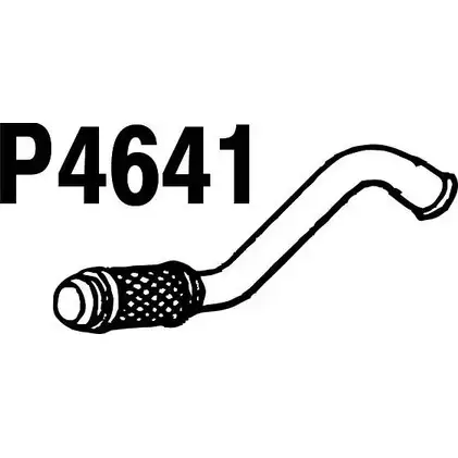 Выхлопная труба глушителя FENNO TX9 0Z7 P4641 2899058 6438013046410