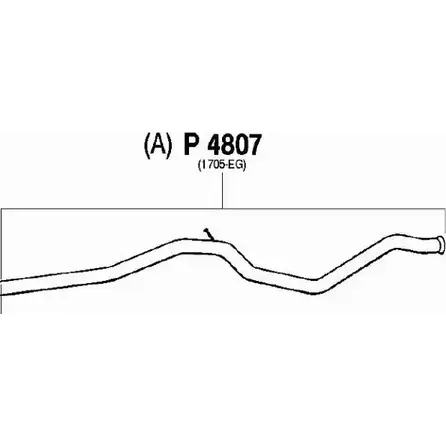 Выхлопная труба глушителя FENNO P4807 2899196 6438013048070 JC CSMQ изображение 0