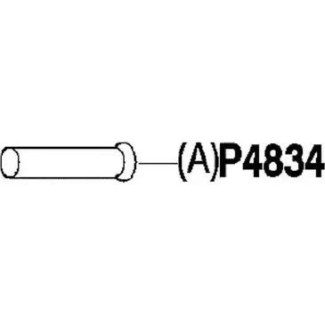 Выхлопная труба глушителя FENNO 6438013048346 2899226 P4834 6IN4TC E