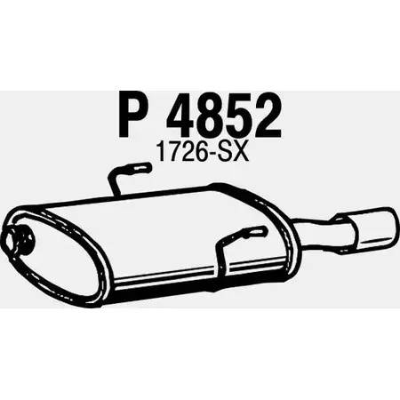 Глушитель FENNO 6438013048520 Q UVKTJ P4852 2899242 изображение 0