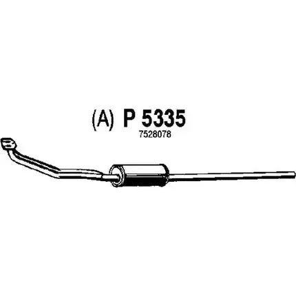 Предглушитель FENNO P5335 3J1 MJUZ 2899483 6438013053357 изображение 0