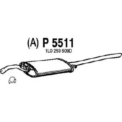 Глушитель FENNO P5511 6438013055115 DC83 EMN 2899577