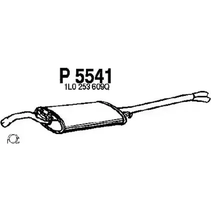 Глушитель FENNO 6438013055412 2899598 P5541 I XG3X6D изображение 0