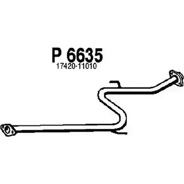 Выхлопная труба глушителя FENNO P6635 H J2ZP9K 2899977 6438013066357 изображение 0