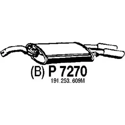 Глушитель FENNO 6438013072709 D6Z 12 P7270 2900498 изображение 0