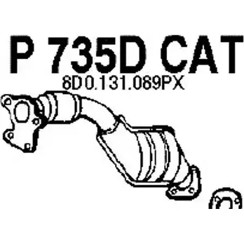 Катализатор FENNO P735DCAT 6438013007350 VUH ST 2900552 изображение 0