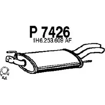 Глушитель FENNO 2900599 6438013074260 P7426 GX FGB