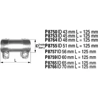Хомут глушителя FENNO E6QQ M 6438013087659 P8765 2901332