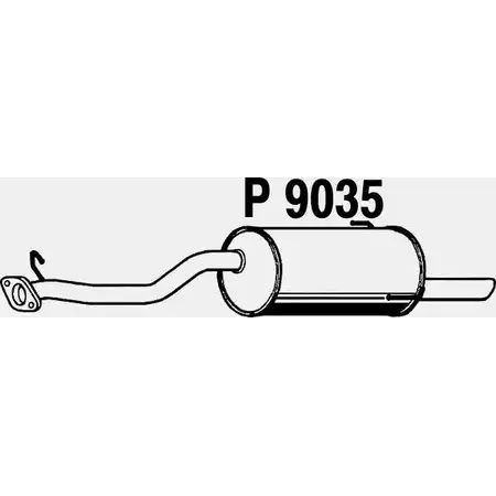Глушитель FENNO 6438013090352 P9035 2901438 K9 NAF изображение 0