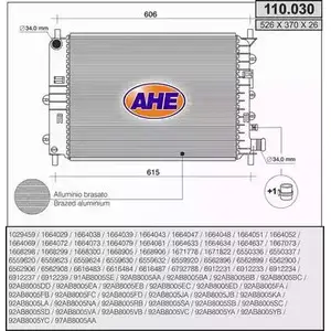 Радиатор охлаждения двигателя AHE 2925018 110.030 110.03 0 ZK5FU