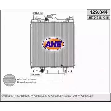 Радиатор охлаждения двигателя AHE 129.044 K1EBXQ 2926007 V 8GJW изображение 0