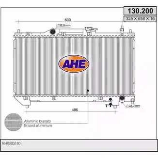 Радиатор охлаждения двигателя AHE C9JSLKZ 2926042 T SL224N 130.200 изображение 0